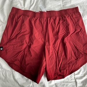 Oisele Red Shorts. 6”. Size 10.